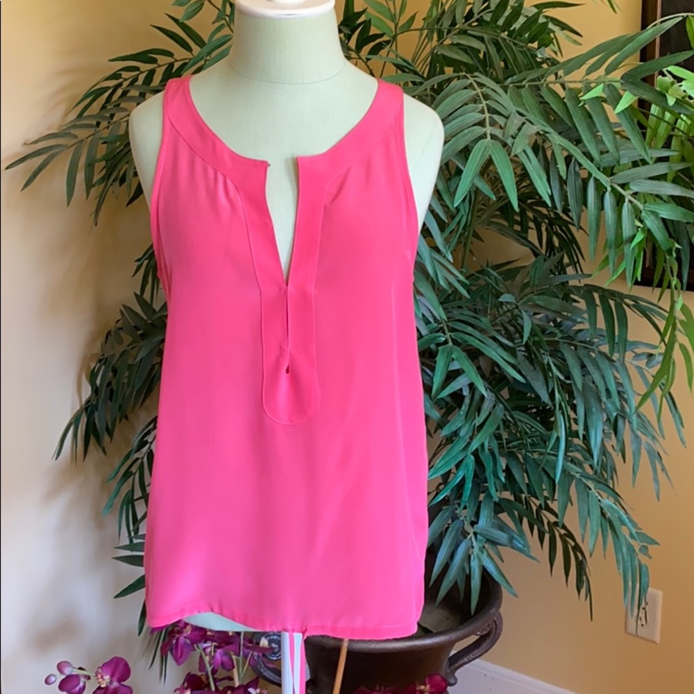 Rory Beca Hot Pink Silk Blouse